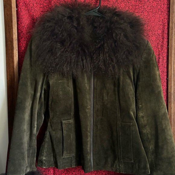 Vtng Ferrara afghan in dark green - Picture 2 of 4